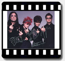 The Osbournes signed autographs